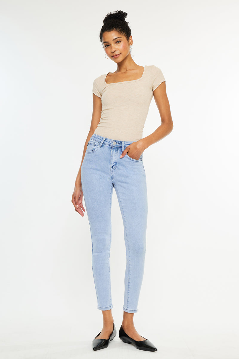 Bev Essentials High Rise Ankle Skinny Jeans - Official Kancan USA