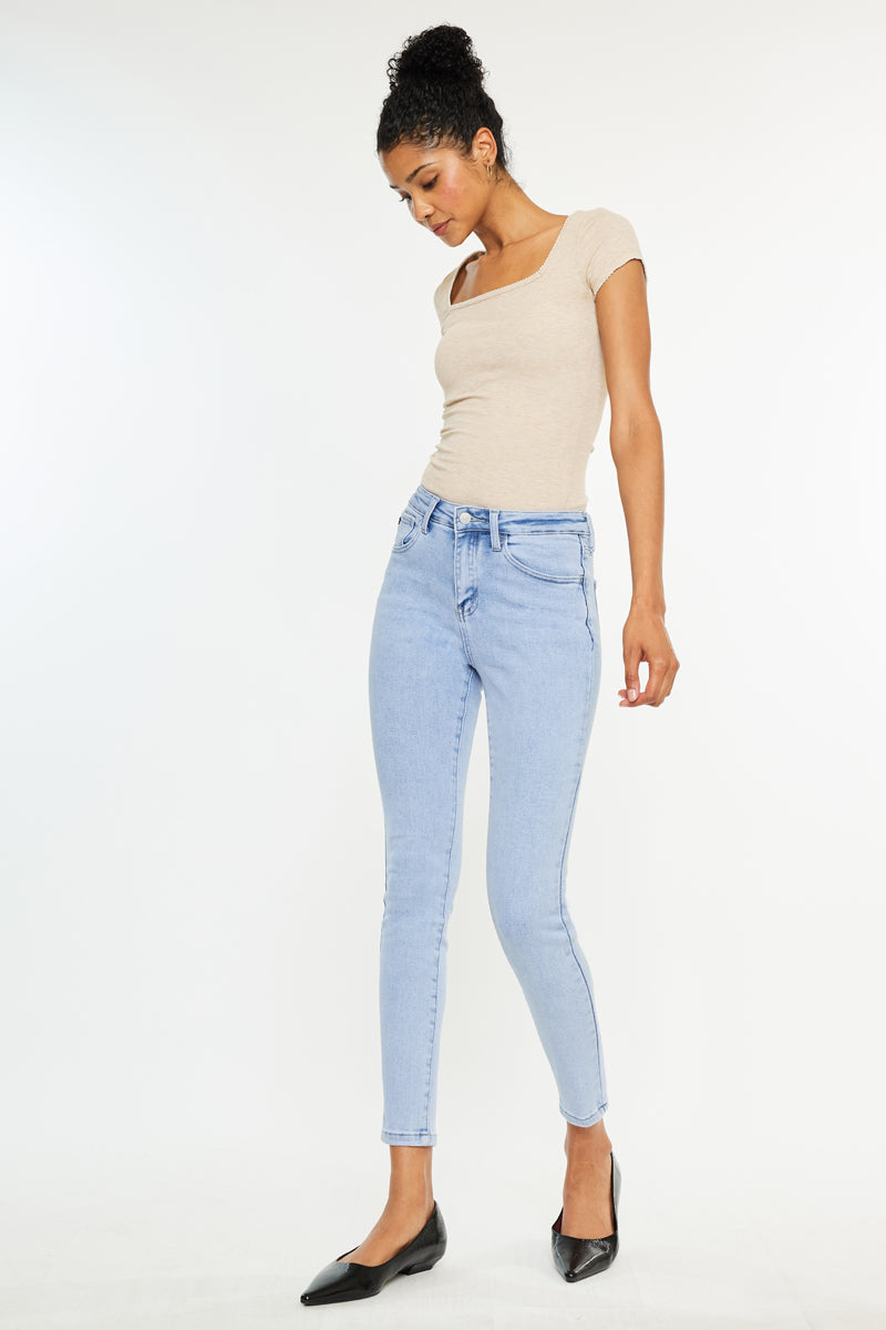 Bev Essentials High Rise Ankle Skinny Jeans - Official Kancan USA