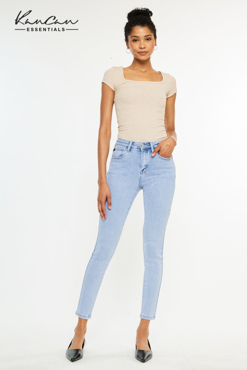Bev Essentials High Rise Ankle Skinny Jeans