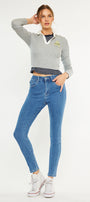 Bev Essentials High Rise Ankle Skinny Jeans - Official Kancan USA