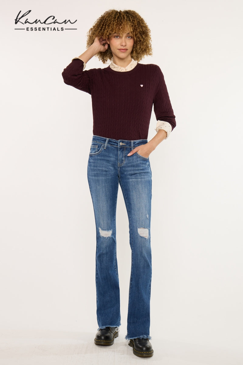 Mia Essentials Low Rise Baby Bootcut Jeans - Official Kancan USA