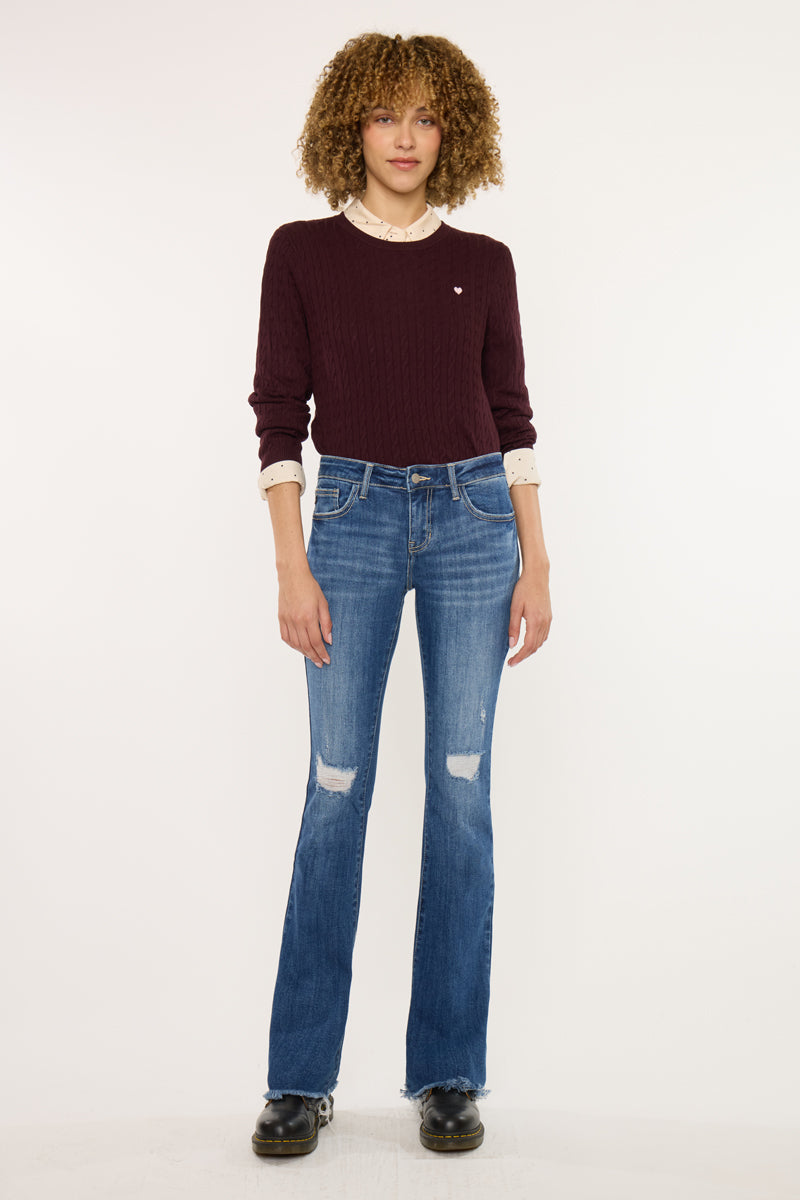 Mia Essentials Low Rise Baby Bootcut Jeans - Official Kancan USA