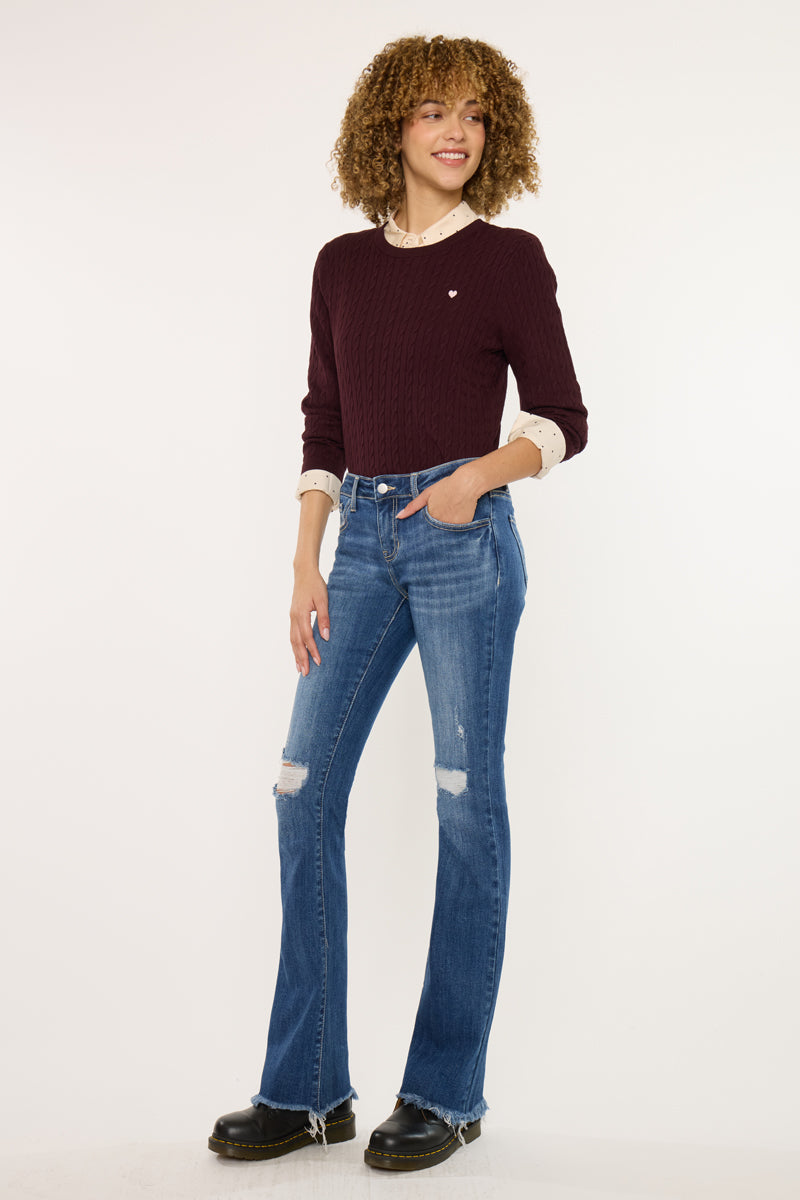 Mia Essentials Low Rise Baby Bootcut Jeans - Official Kancan USA