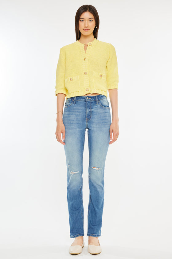 Diana High Rise Slim Straight Jeans - Official Kancan USA