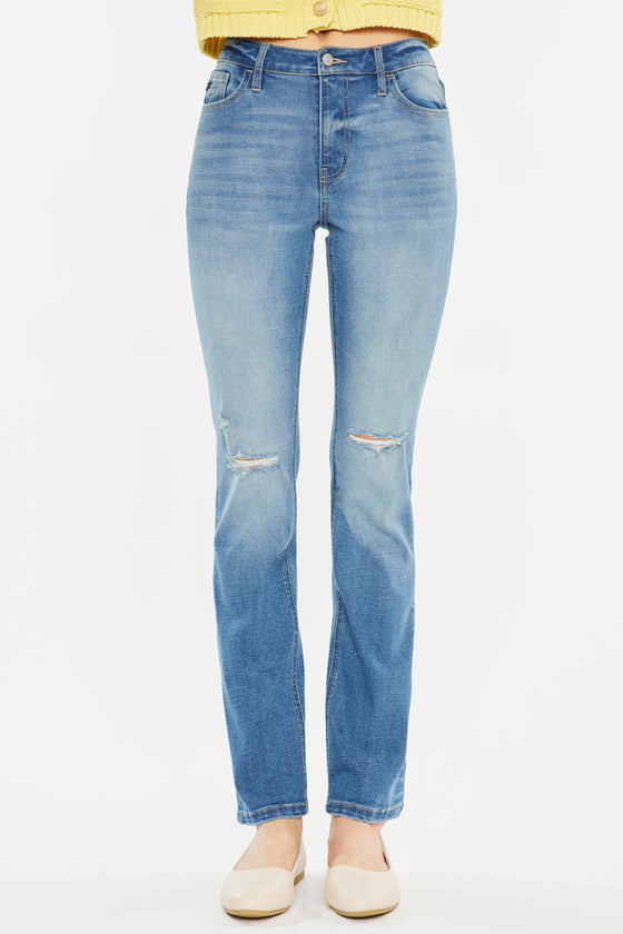 Diana High Rise Slim Straight Jeans - Official Kancan USA