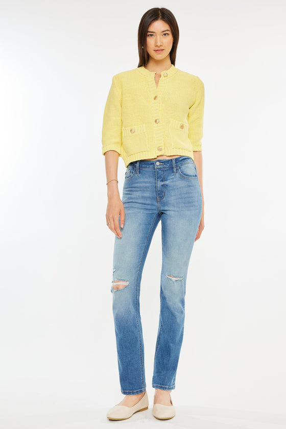 Diana High Rise Slim Straight Jeans - Official Kancan USA