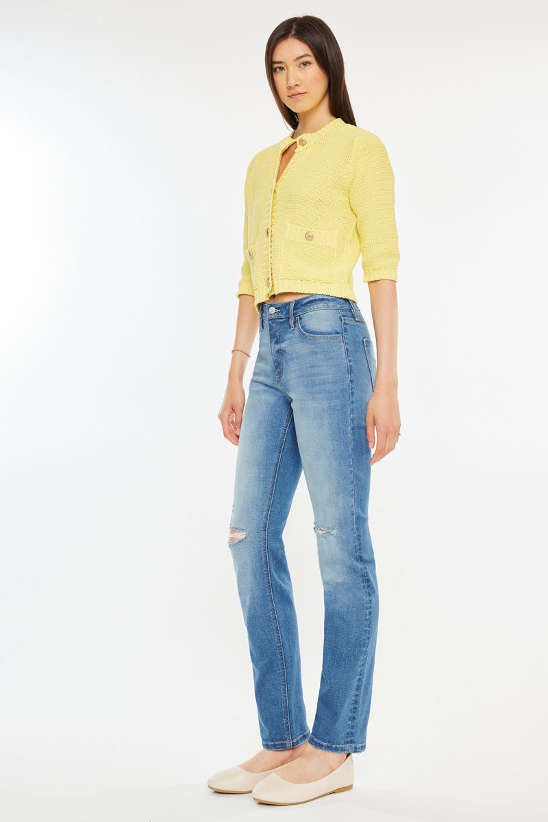 Diana High Rise Slim Straight Jeans - Official Kancan USA