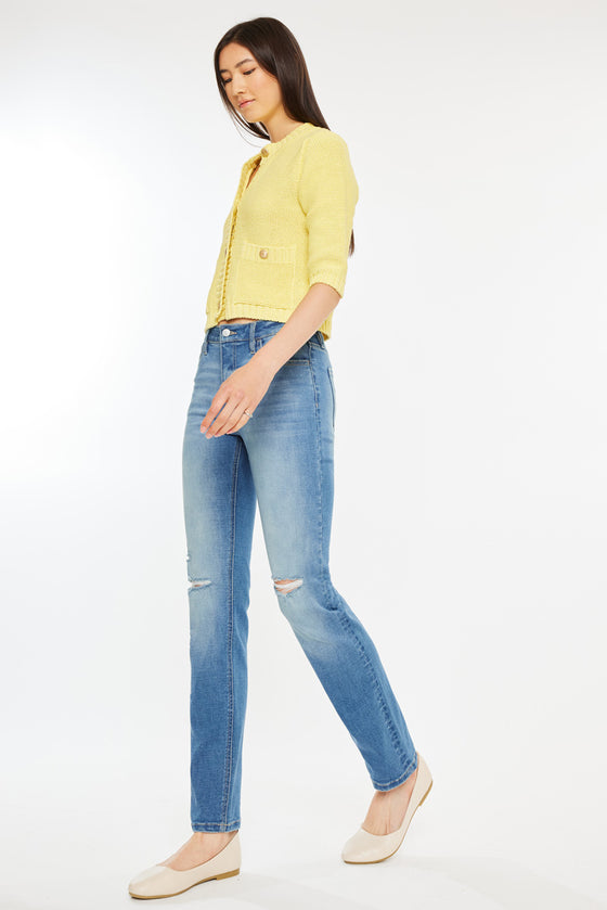 Diana High Rise Slim Straight Jeans - Official Kancan USA