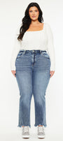 Kristine High Rise Slim Straight Leg Jeans (Plus size) - Official Kancan USA