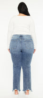 Kristine High Rise Slim Straight Leg Jeans (Plus size) - Official Kancan USA
