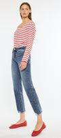 Kathrine High Rise Slim Straight Leg Jeans - Official Kancan USA