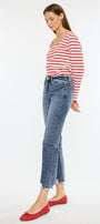 Kathrine High Rise Slim Straight Leg Jeans - Official Kancan USA