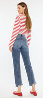 Kathrine High Rise Slim Straight Leg Jeans - Official Kancan USA