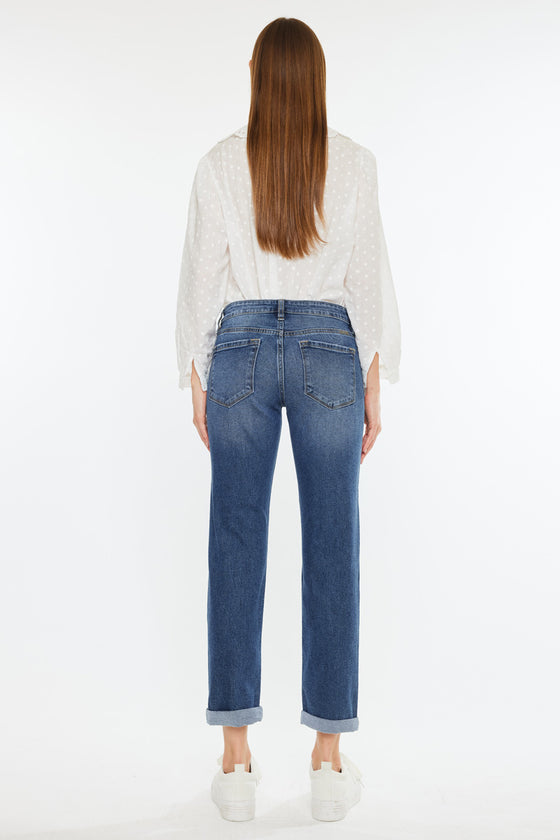 Pamela Mid Rise Slim Straight Jean - Official Kancan USA