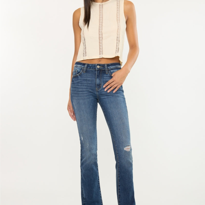Brooklyn Essentials High Rise Skinny Bootcut Jeans - Official Kancan USA