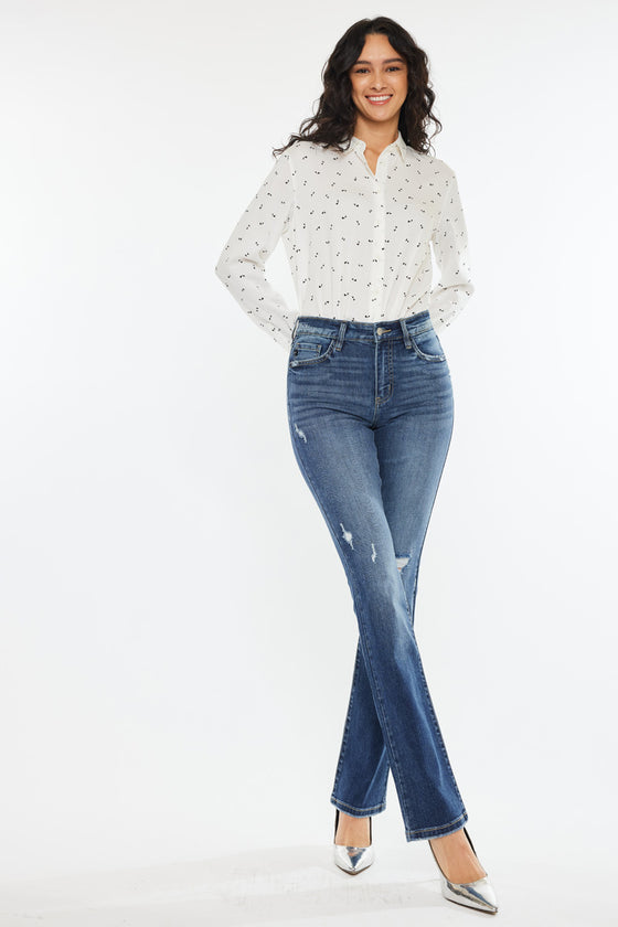 Brooklyn High Rise Skinny Bootcut Jeans - Official Kancan USA