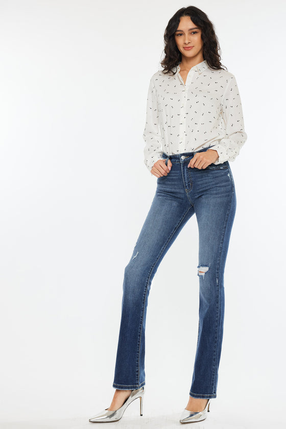 Brooklyn High Rise Skinny Bootcut Jeans - Official Kancan USA