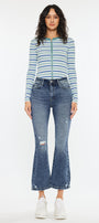 Miley High Rise Cropped Flare Jeans - Official Kancan USA