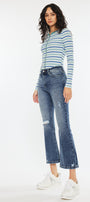 Miley High Rise Cropped Flare Jeans - Official Kancan USA