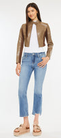 Savanna Mid Rise Cropped Flare Jean - Official Kancan USA