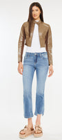 Savanna Mid Rise Cropped Flare Jean - Official Kancan USA