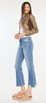 Savanna Mid Rise Cropped Flare Jean - Official Kancan USA