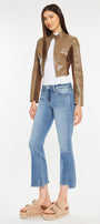 Savanna Mid Rise Cropped Flare Jean - Official Kancan USA