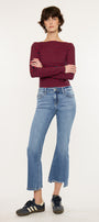 Savanna Essentials Mid Rise Crop Flare - Official Kancan USA