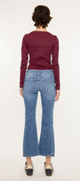 Savanna Essentials Mid Rise Crop Flare - Official Kancan USA