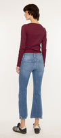 Savanna Essentials Mid Rise Crop Flare - Official Kancan USA