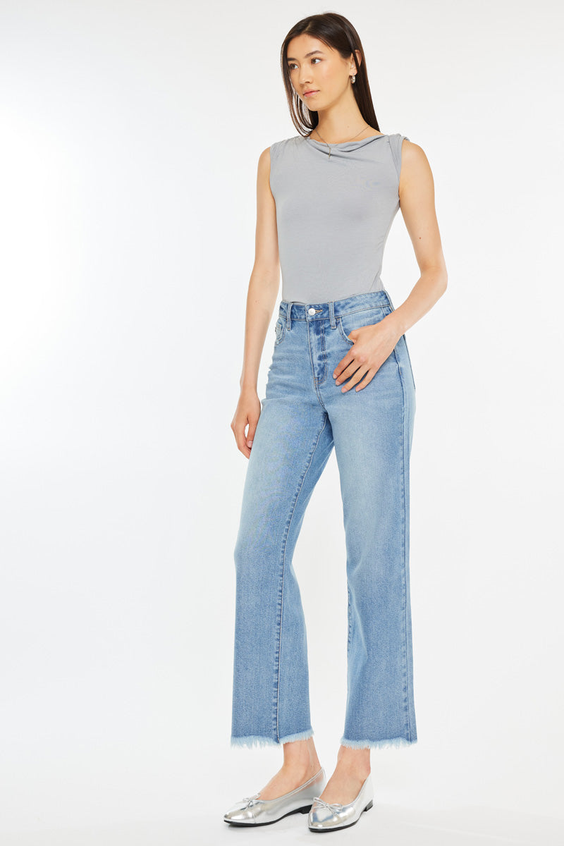 Bri High Rise Slim Wide Leg Jeans - Official Kancan USA