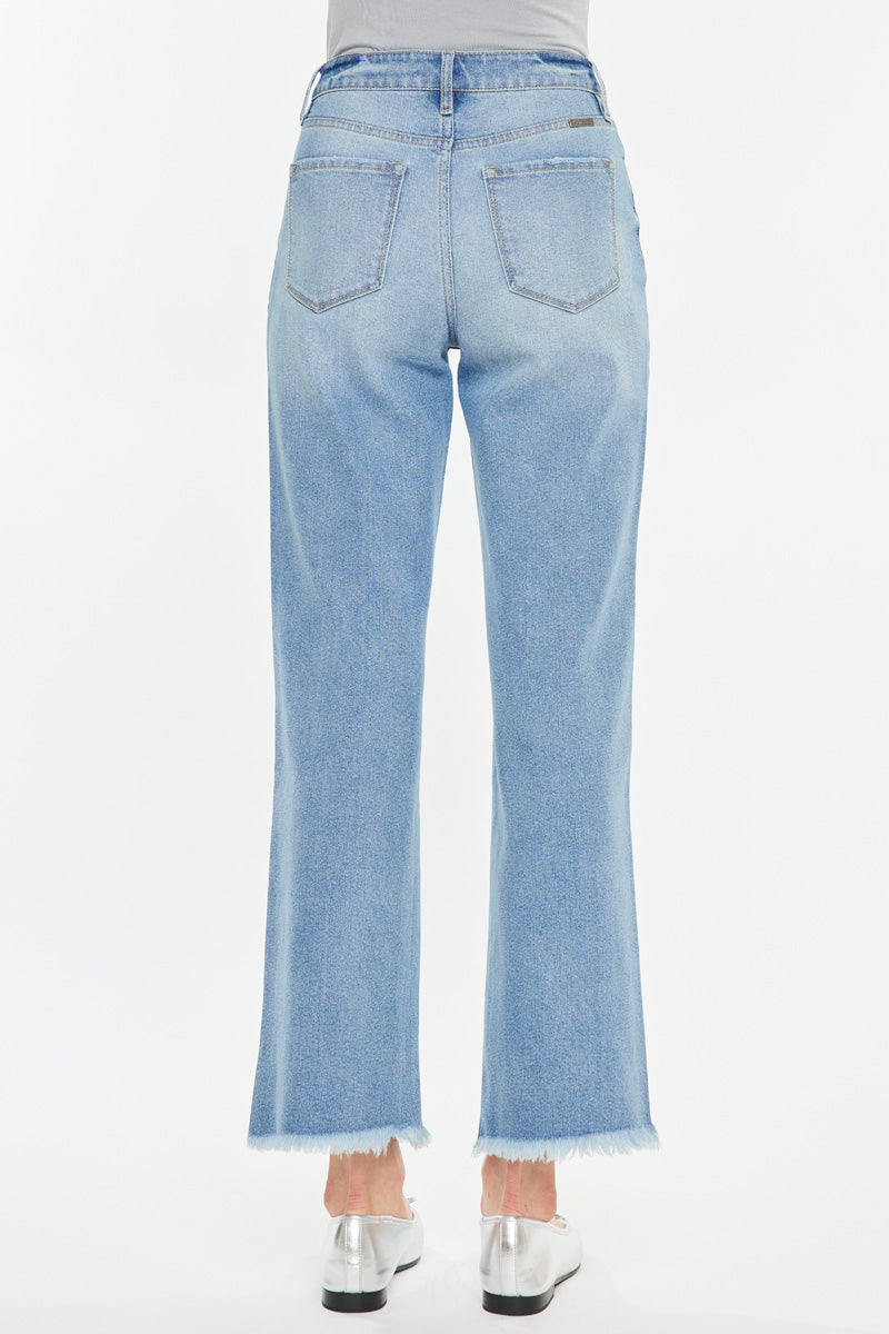 Bri High Rise Slim Wide Leg Jeans - Official Kancan USA
