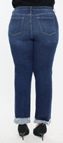 Sydney Mid Rise Slim Straight Leg Jeans (Plus) - Official Kancan USA