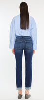 Emely Mid Rise Slim Straight Leg Jeans - Official Kancan USA
