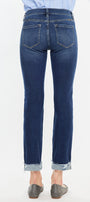 Emely Mid Rise Slim Straight Leg Jeans - Official Kancan USA