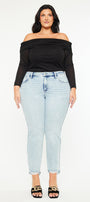 Primm Mid Rise Crop Straight (Plus Size) - Official Kancan USA