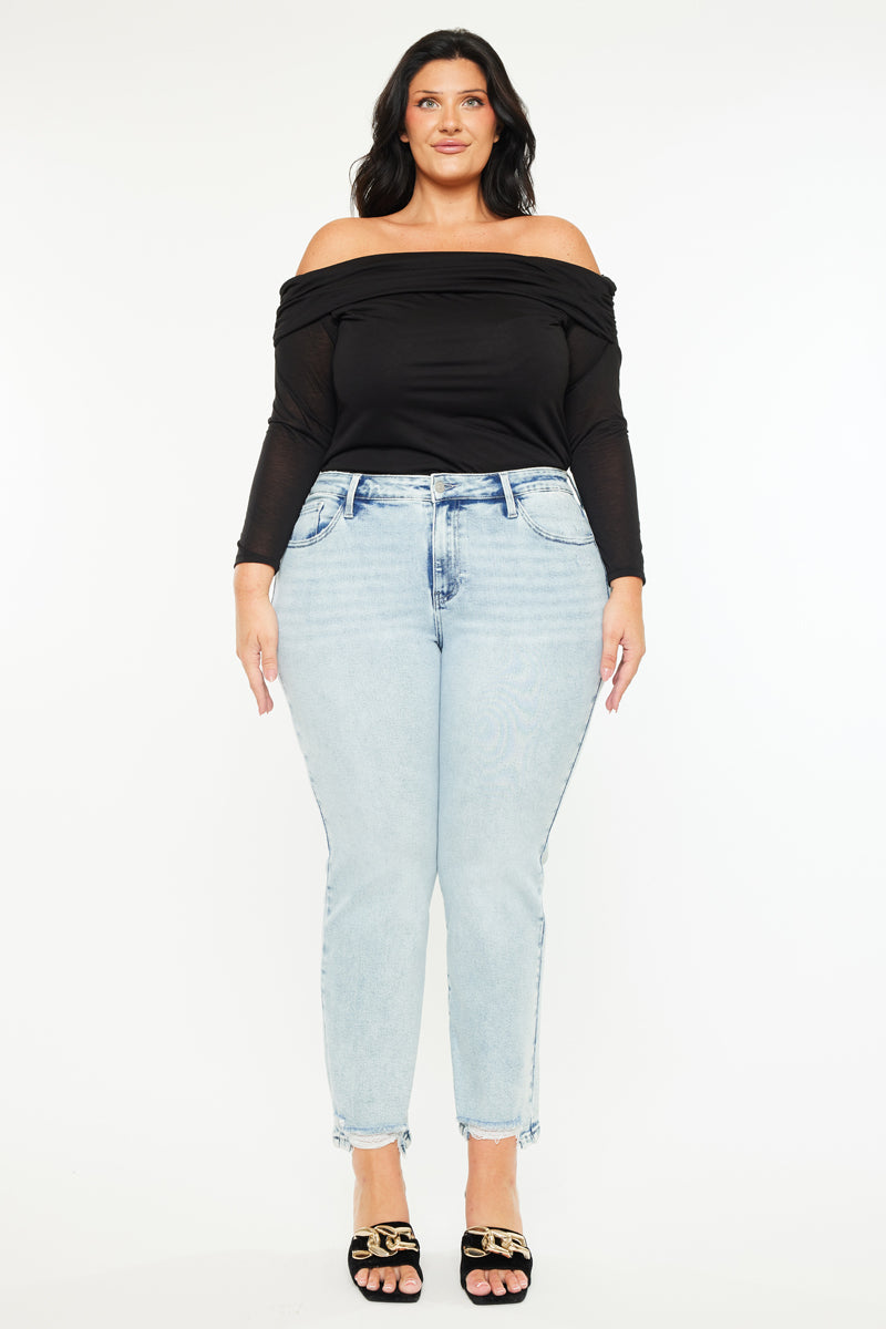 Primm Mid Rise Crop Straight (Plus Size) - Official Kancan USA