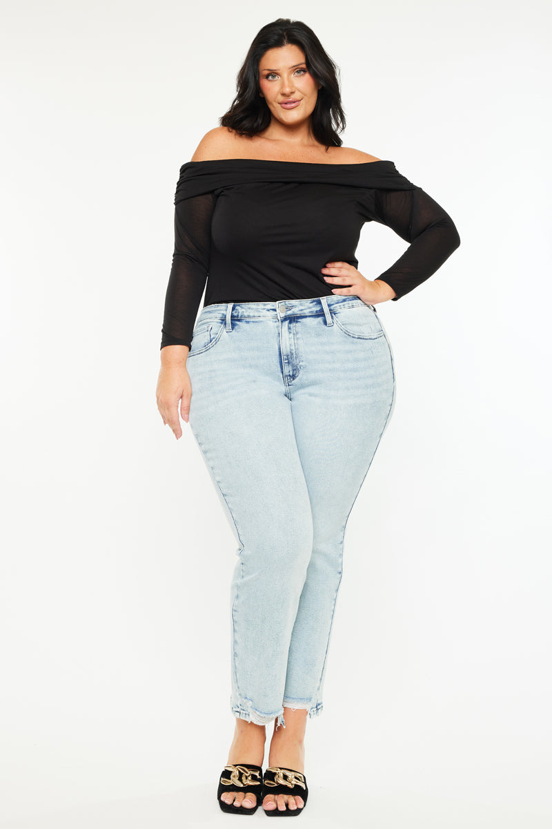 Primm Mid Rise Crop Straight (Plus Size) - Official Kancan USA