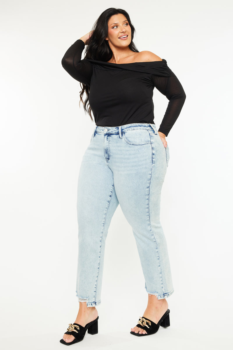 Primm Mid Rise Crop Straight (Plus Size) - Official Kancan USA