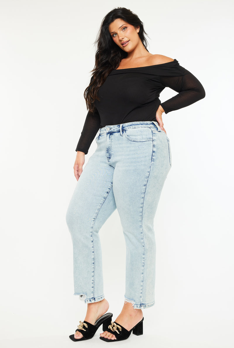 Primm Mid Rise Crop Straight (Plus Size) - Official Kancan USA
