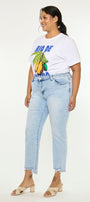 Primm Essentials Mid Rise Crop Straight (Plus Size) - Official Kancan USA