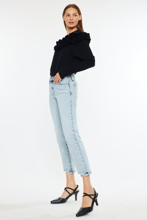 Pam Mid Rise Crop Straight - Official Kancan USA