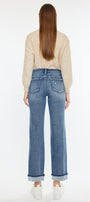 Carrie Mid Rise True Straight Leg Jeans - Official Kancan USA
