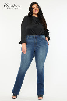  Hope Essentials High Rise Skinny Bootcut Jeans (Plus Size) - Official Kancan USA