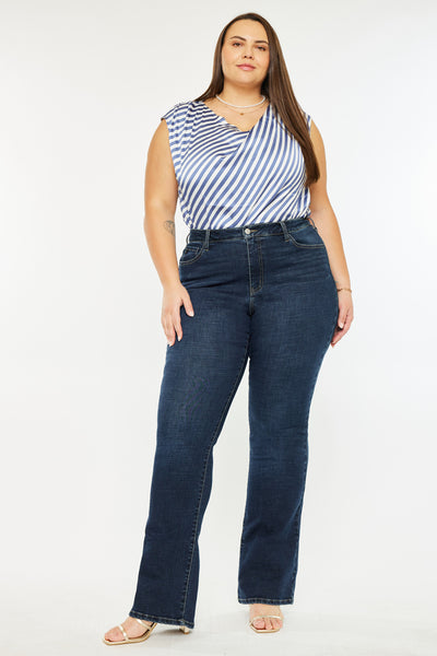 Avery Essentials High Rise Bootcut Jeans (Plus Size) – Kancan USA