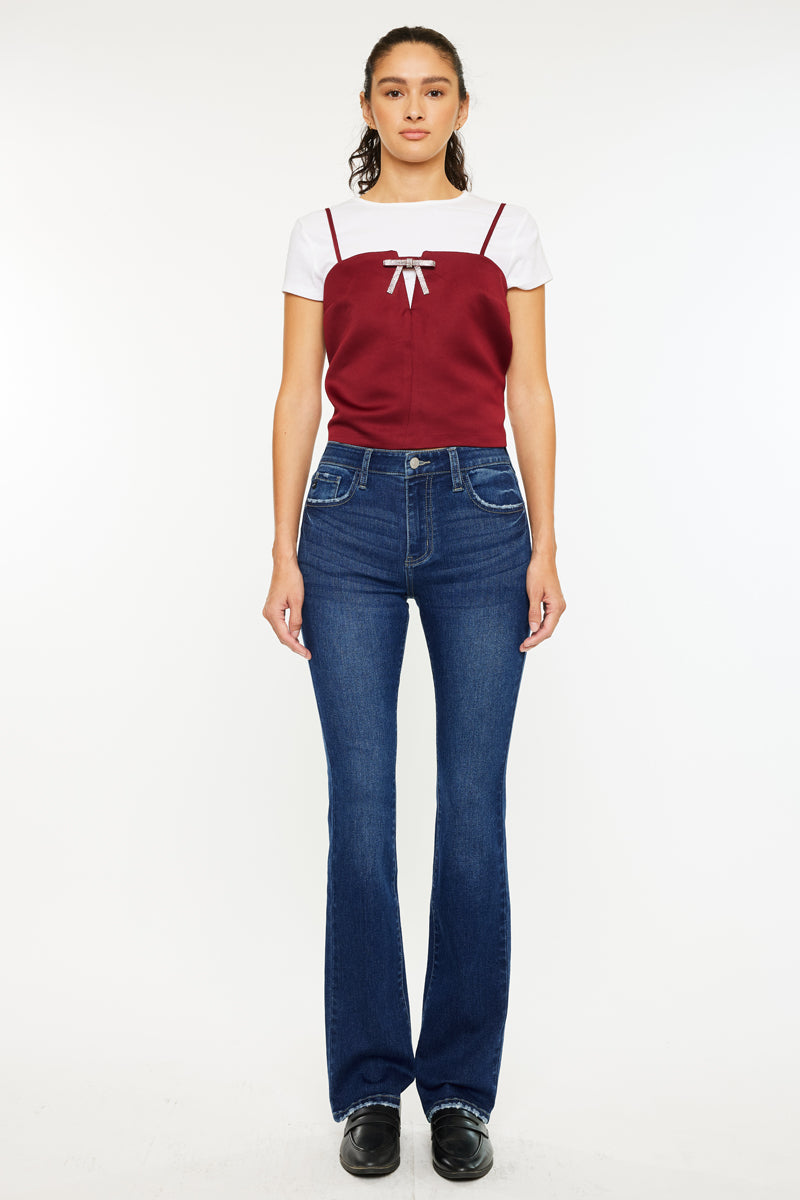 Gale High Rise Skinny Bootcut Jeans - Official Kancan USA