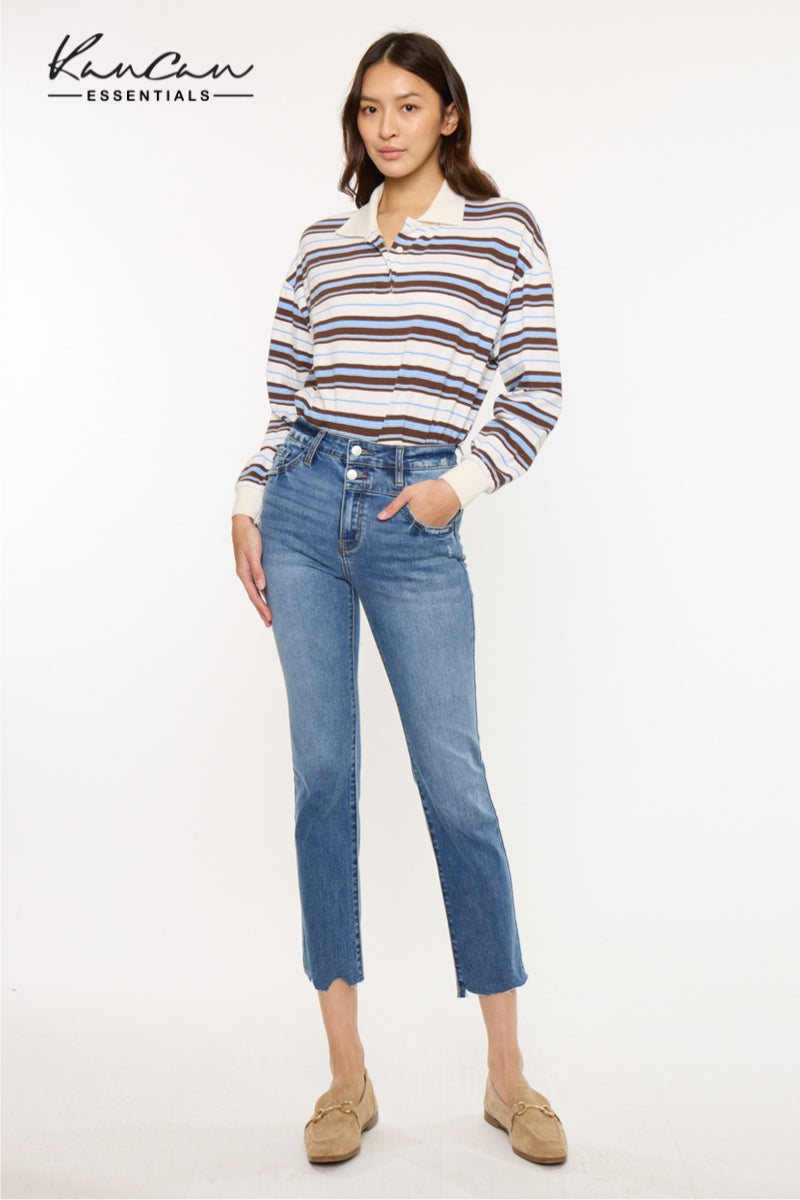 Kathleen Essentials High Rise Slim Straight - Official Kancan USA
