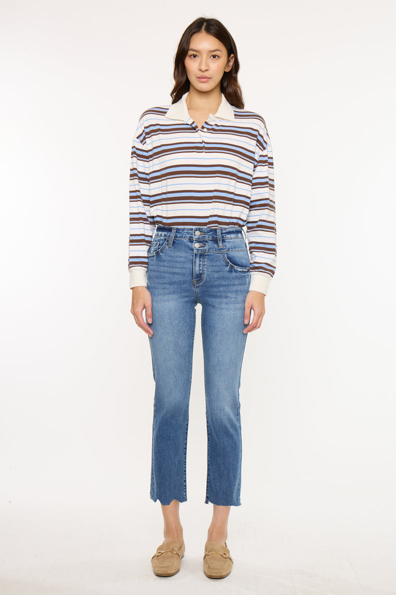 Kathleen Essentials High Rise Slim Straight - Official Kancan USA