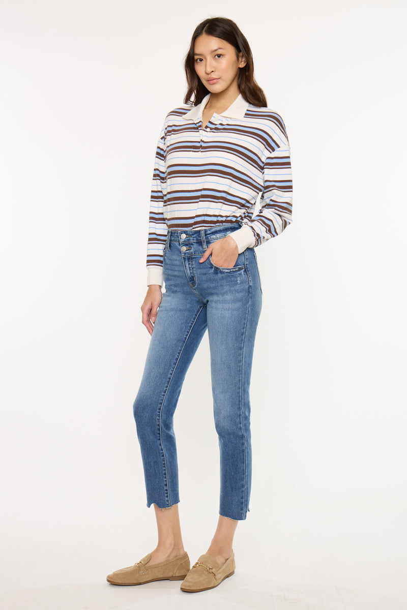 Kathleen Essentials High Rise Slim Straight - Official Kancan USA