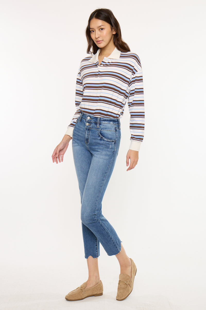 Kathleen Essentials High Rise Slim Straight - Official Kancan USA